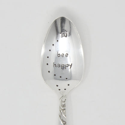 Vintage Stamped Spoons - Bee Happy - Made in the USA