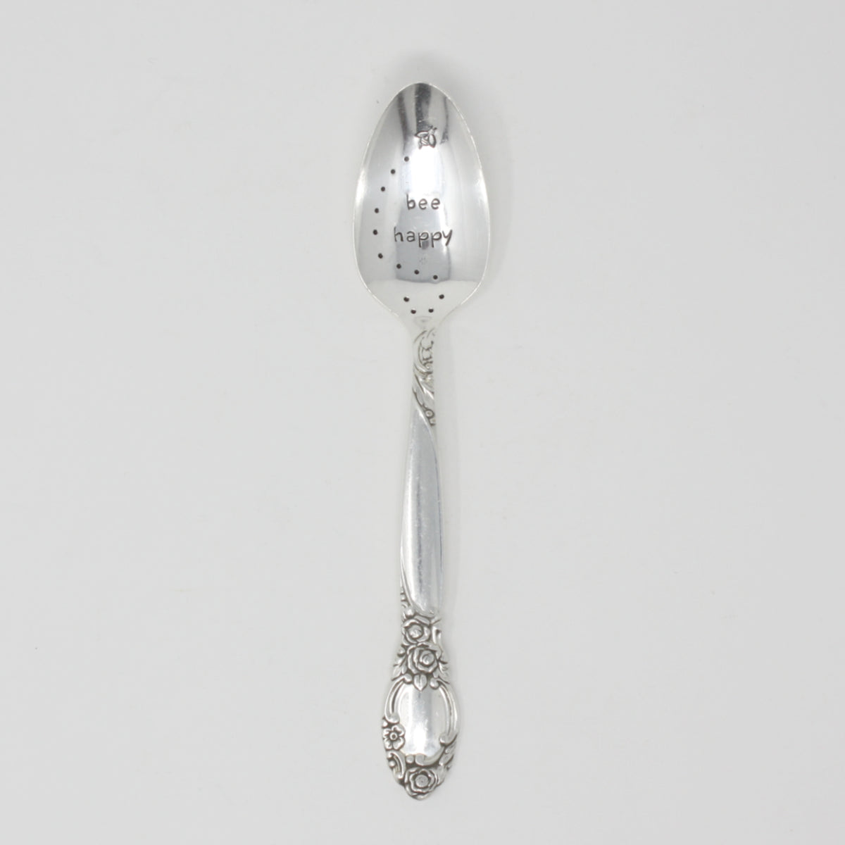 Vintage Stamped Spoons - Bee Happy - Made in the USA