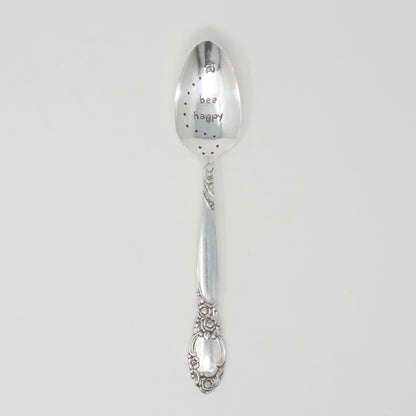 Vintage Stamped Spoons - Bee Happy - Made in the USA