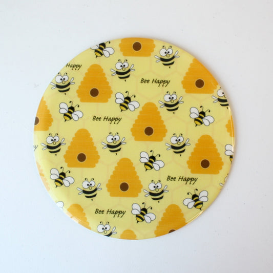 Silicone Trivets and Jar Openers - Bee Happy - Made in the USA