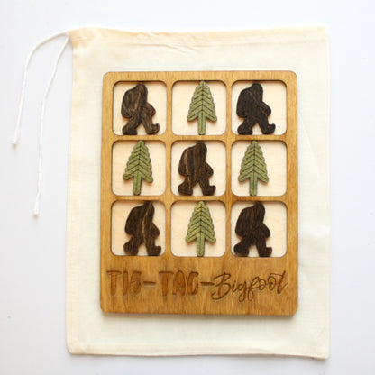 Tic Tac Toe Game - Bigfoot - Made in the USA