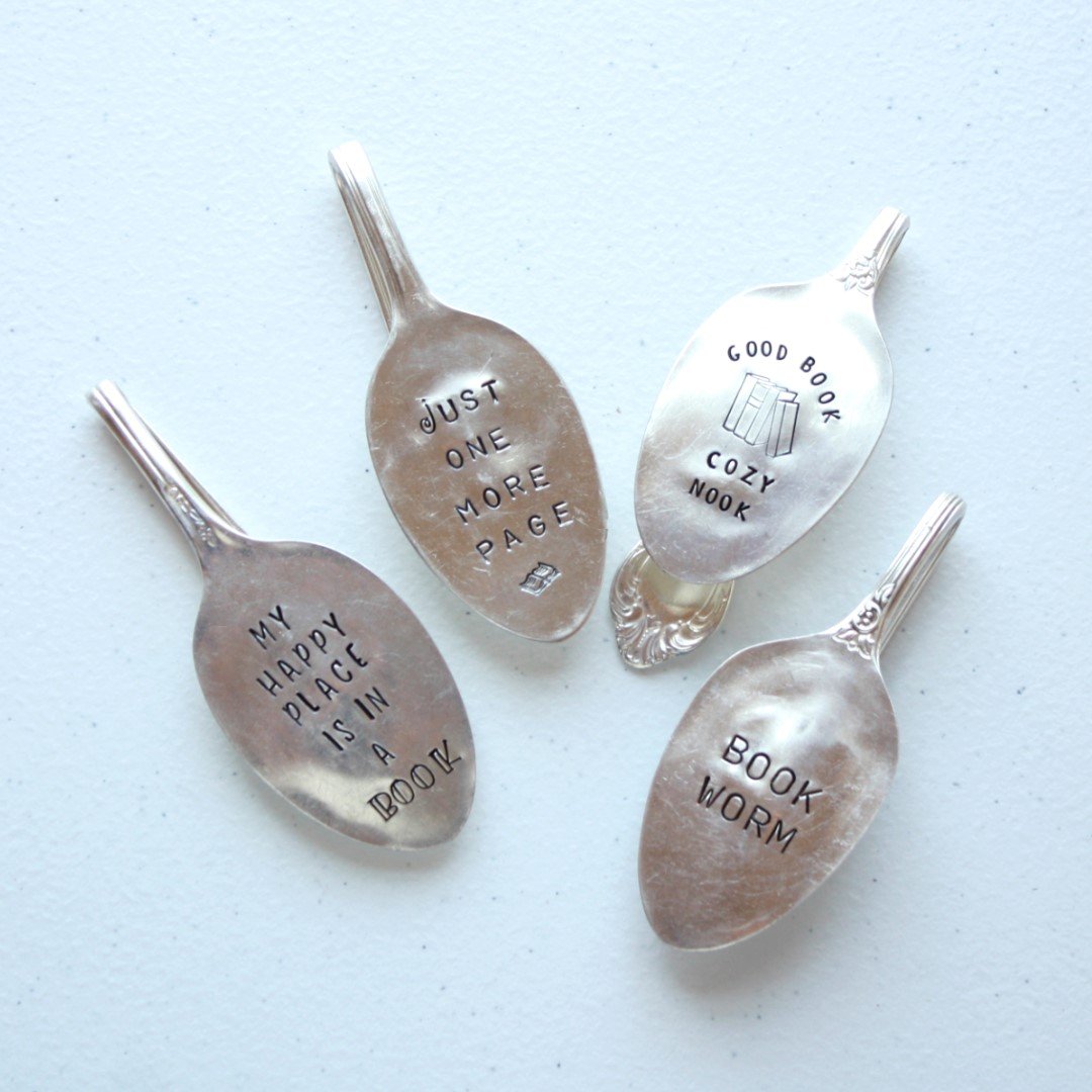 Vintage Spoons - Good Book Cozy Nook Bookmark - Made in the USA
