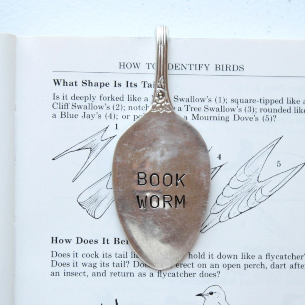 Vintage Spoons - Book Worm Bookmark - Made in the USA