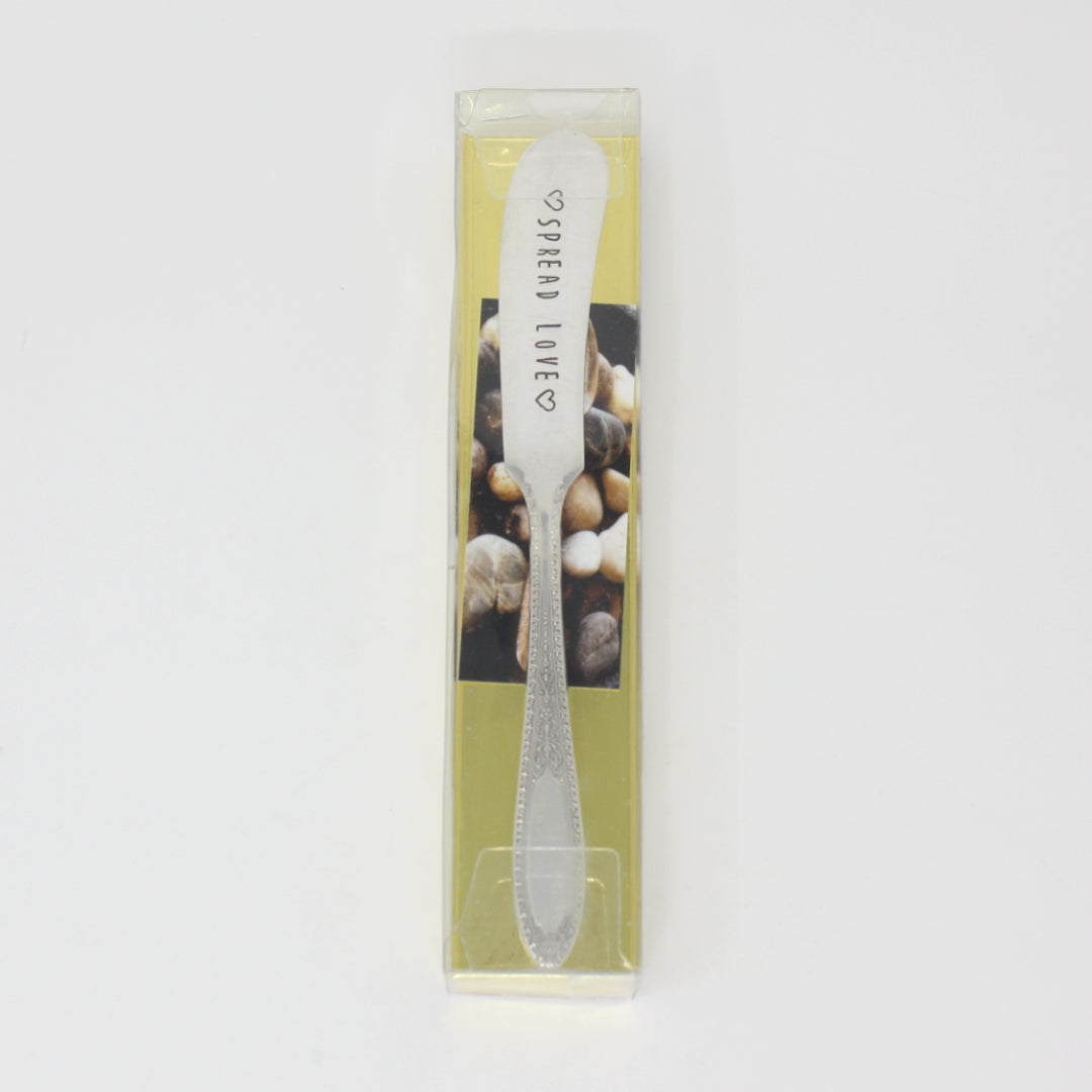 Vintage Butter Knives - Spread "Joy" and "Love" - Made in the USA
