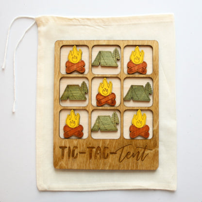 Tic Tac Toe Game - Camping - Made in the USA
