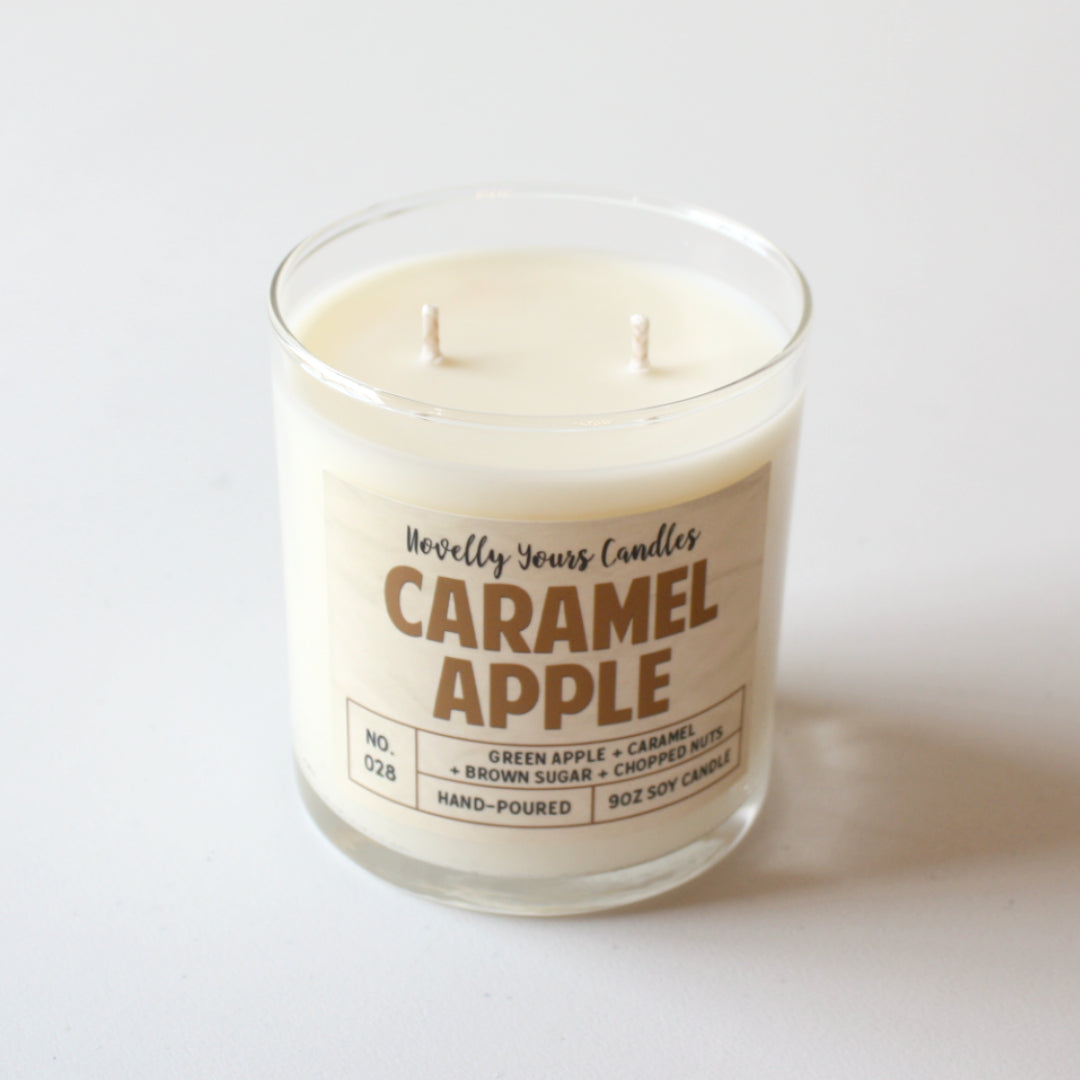 Novelly Yours - Caramel Apple Soy Candle - Made in the USA