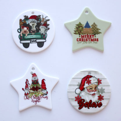 Ceramic Christmas Ornaments - Made in the USA