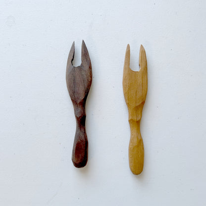 Handmade Wood Charcuterie Fork - Made in the USA
