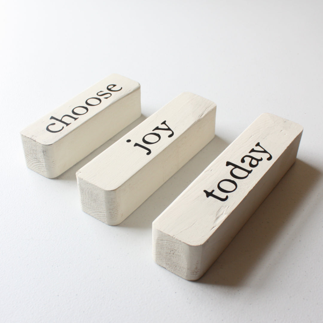 Choose Joy Today Stacked Blocks - Made in the USA