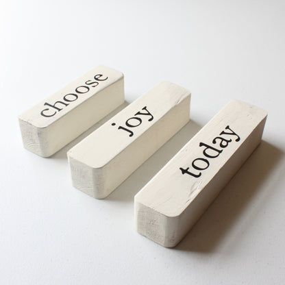 Choose Joy Today Stacked Blocks - Made in the USA