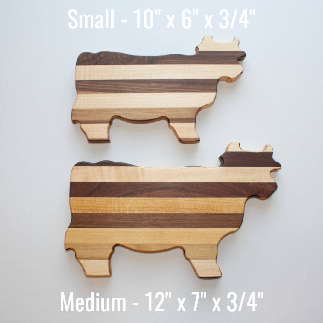 Cow Cutting Board and Charcuterie Board - Made in the USA