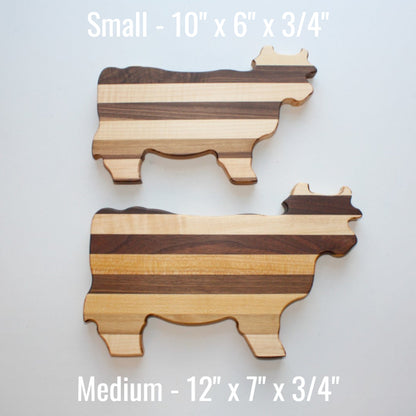 Cow Cutting Board and Charcuterie Board - Made in the USA