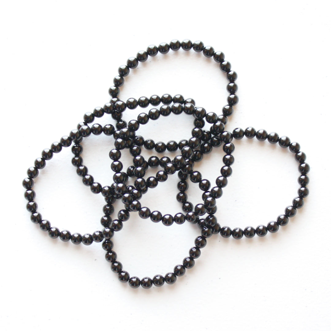 Crystal Gemstone Bracelet - Obsidian - Made in the USA