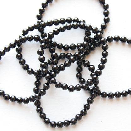 Crystal Gemstone Bracelet - Obsidian - Made in the USA