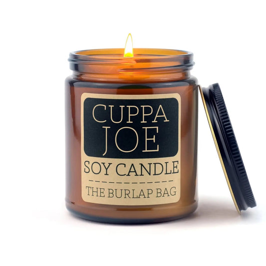 The Burlap Bag Soy Candle - Cuppa Joe - Made in the USA