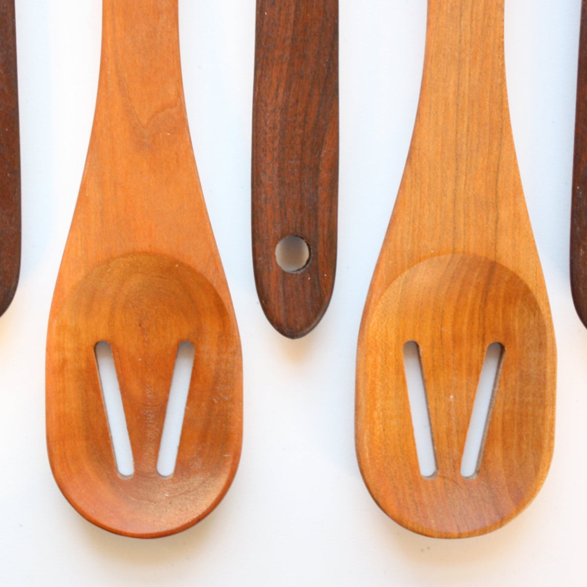 Handmade Everyday Slotted Wooden Spoon - Made in the USA