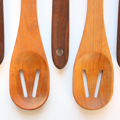 Handmade Everyday Slotted Wooden Spoon - Made in the USA