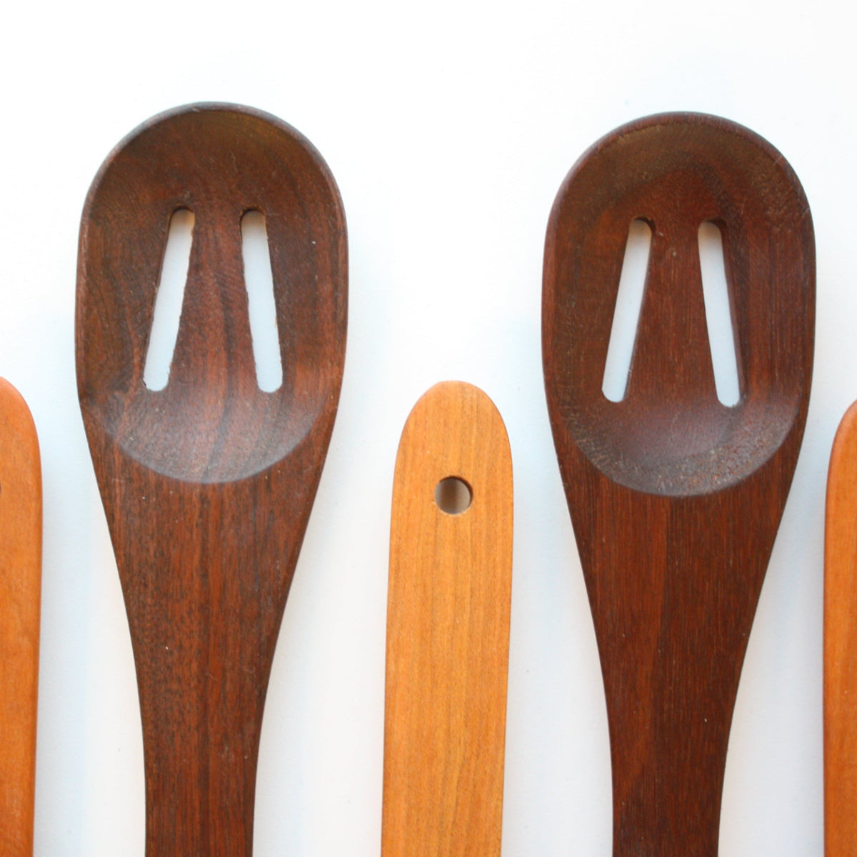 Handmade Everyday Slotted Wooden Spoon - Made in the USA