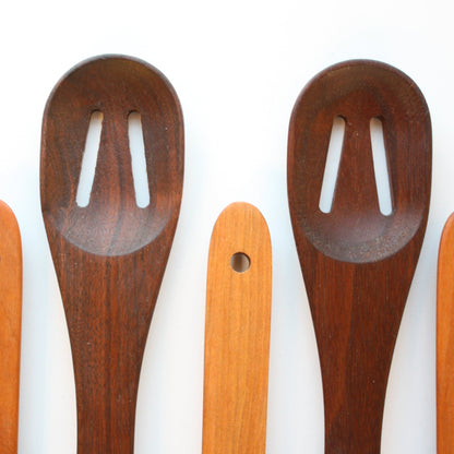 Handmade Everyday Slotted Wooden Spoon - Made in the USA