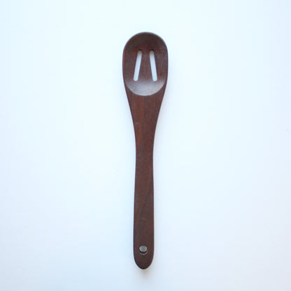 Handmade Everyday Slotted Wooden Spoon - Made in the USA