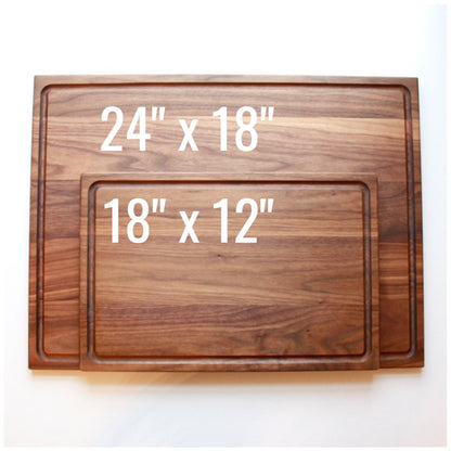 Large Walnut Cutting Board - Made in the USA
