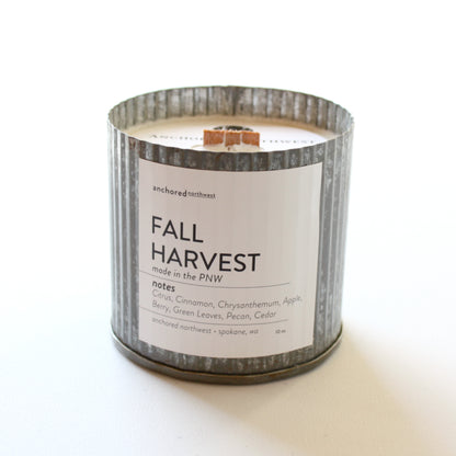 Wood Wick Soy Candle - Fall Harvest - Made in the USA