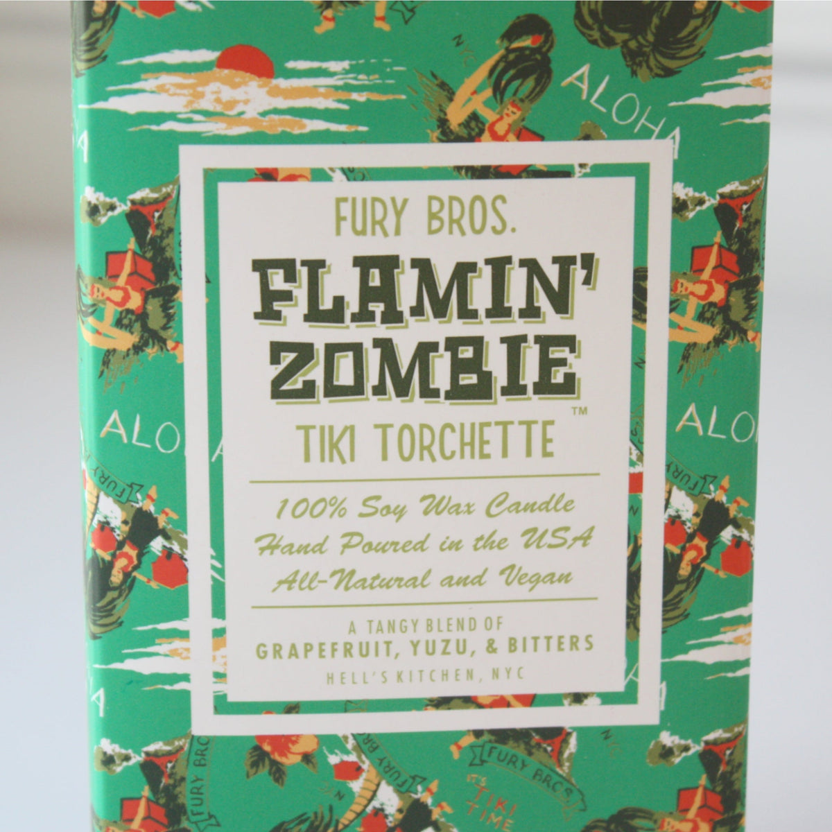 Fury Bros Tiki Torchette - Flamin' Zombie - Made in the USA