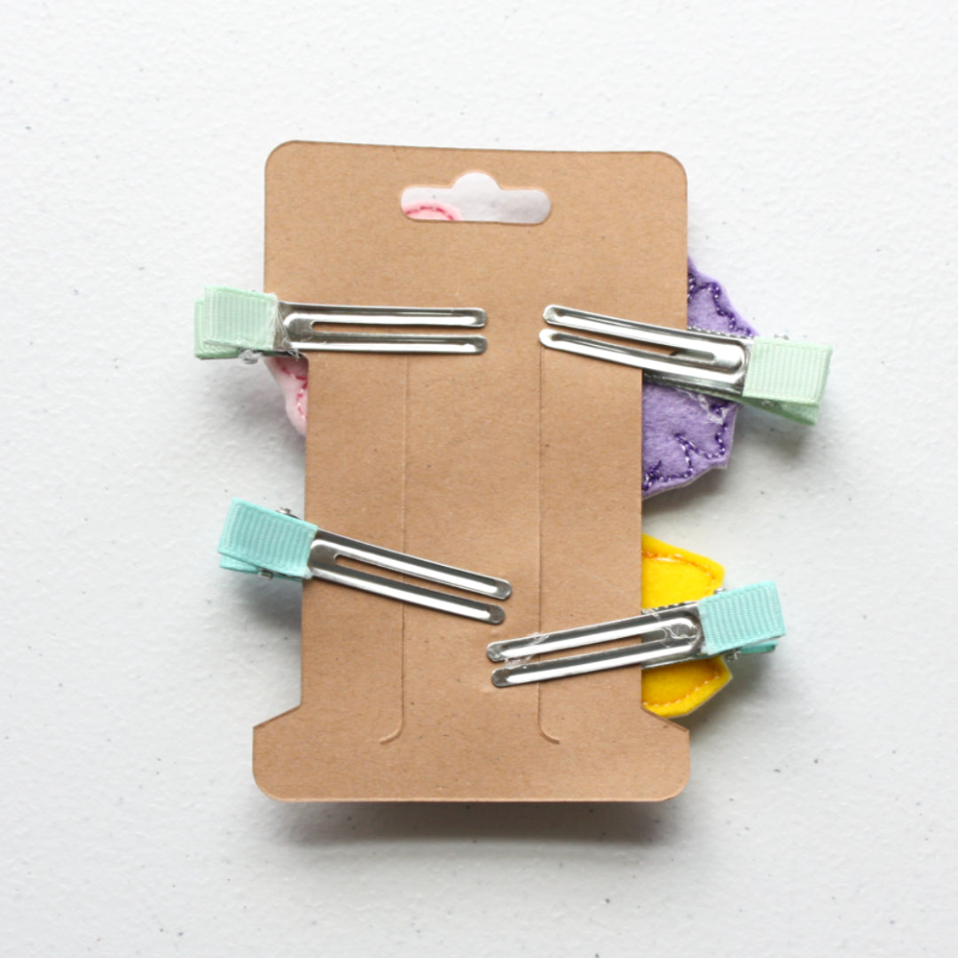 Hair Clips - Flowers - Made in the USA