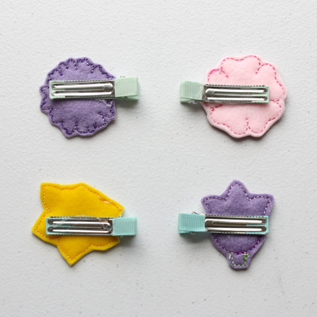 Hair Clips - Flowers - Made in the USA