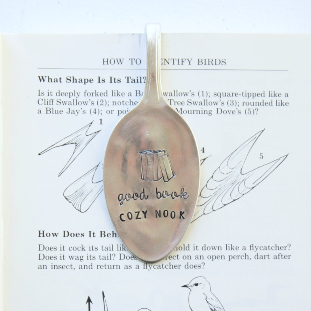 Vintage Spoons - Good Book Cozy Nook Bookmark - Made in the USA