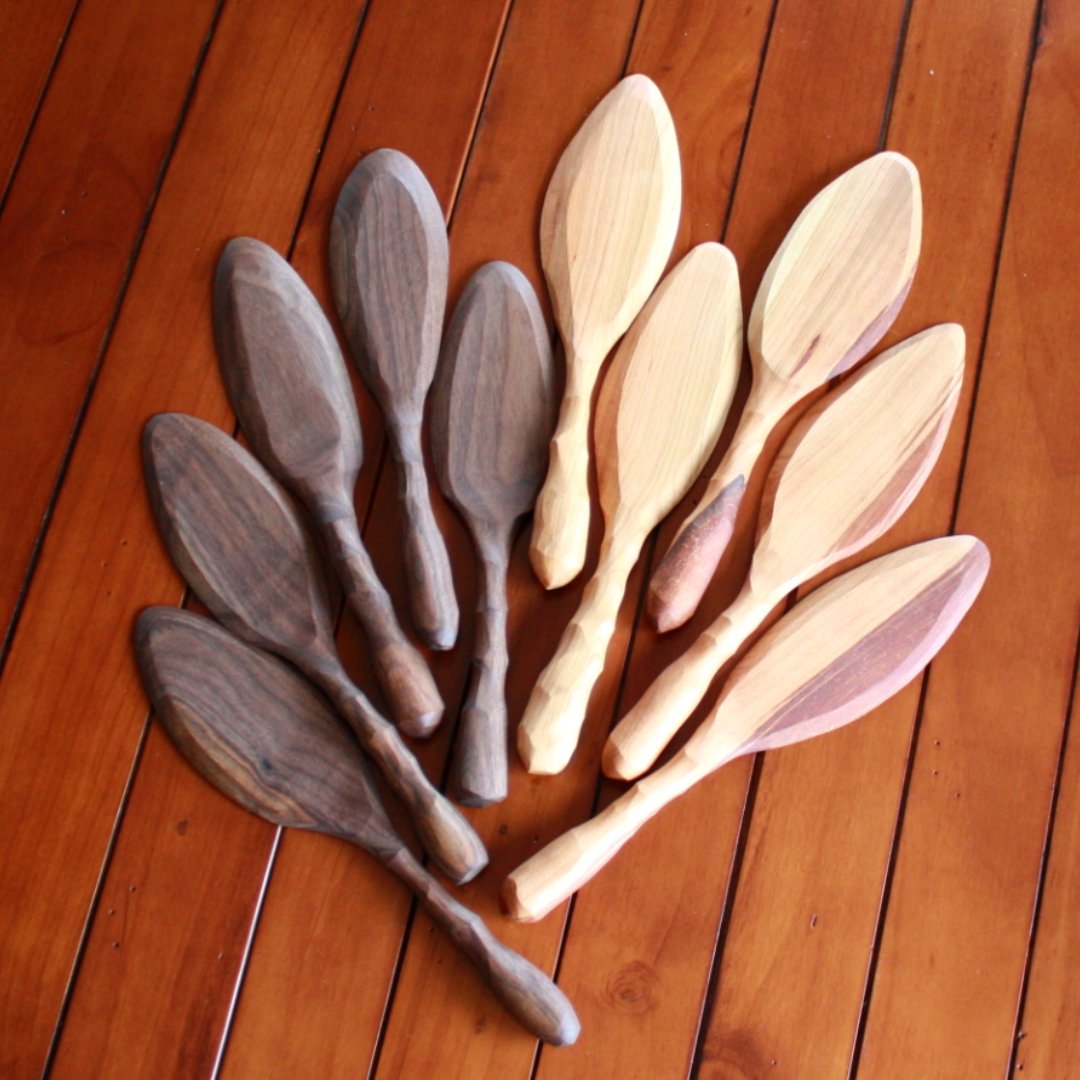 Handmade Wood Cake and Pie Server - Made in the USA