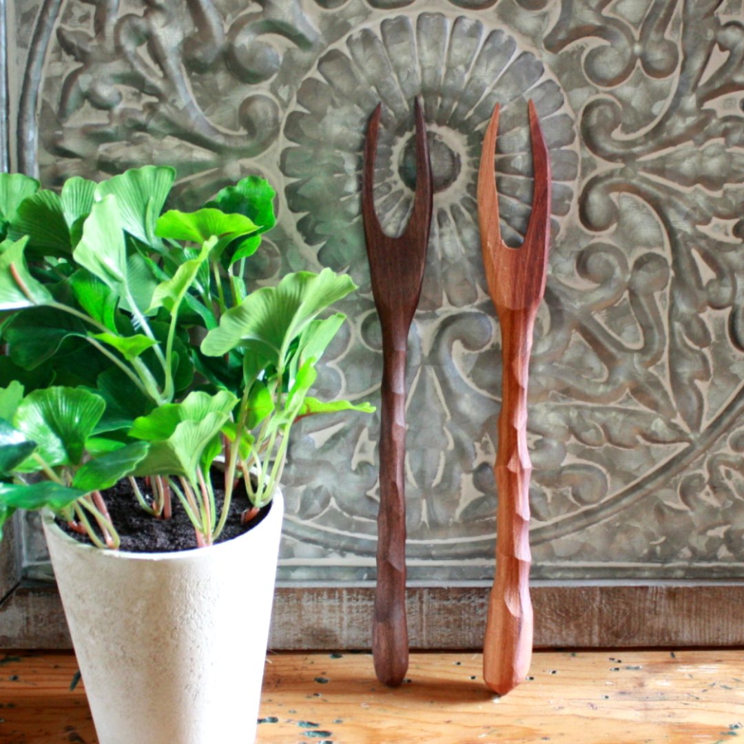 Handmade Wood Meat Fork - Made in the USA