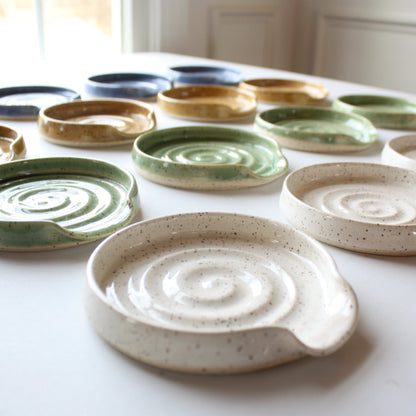 Handmade Pottery Spoon Rest - Made in the USA