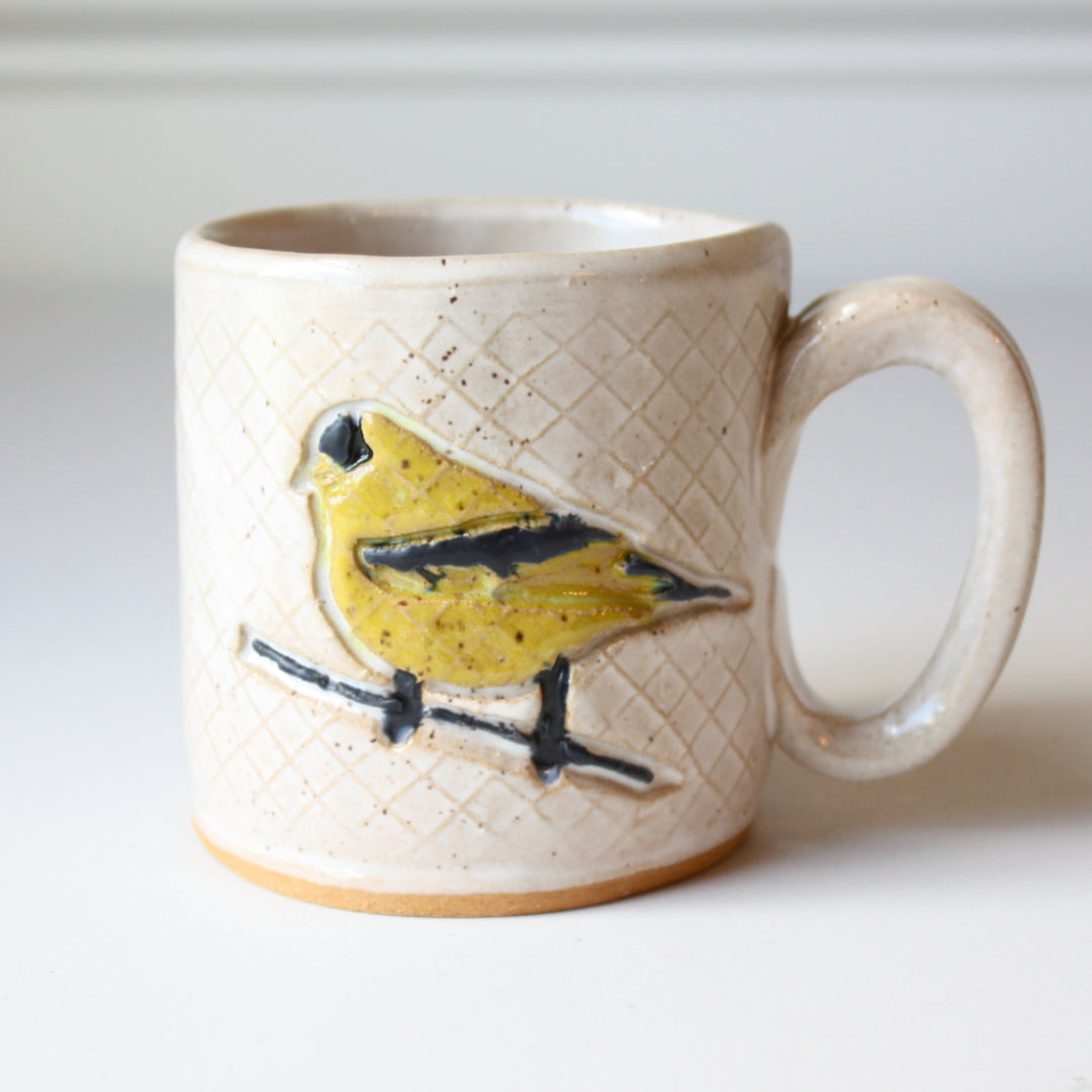 Gold Finch Ceramic Mug - Made in the USA