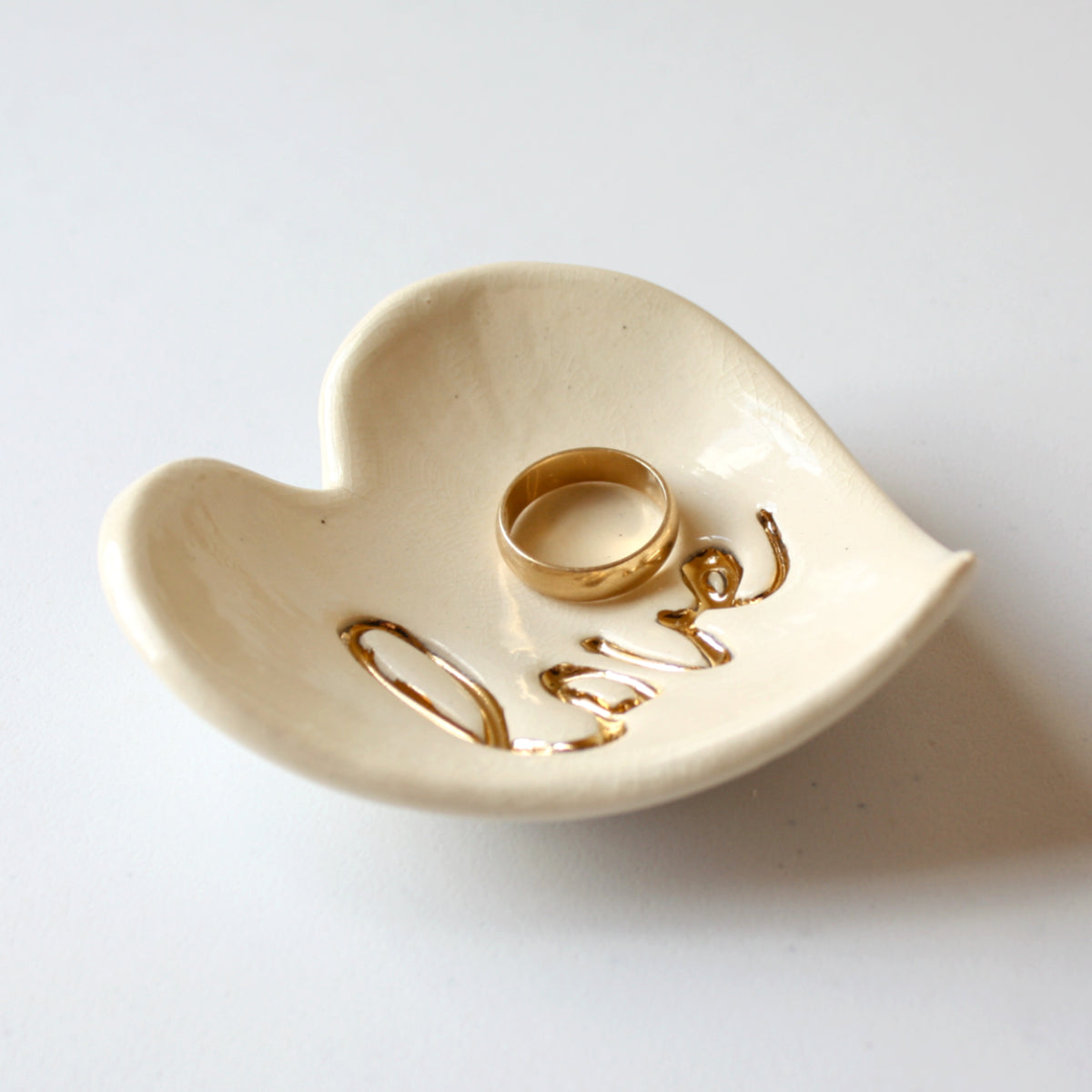Stoneware Love Ring Dish - Made in the USA