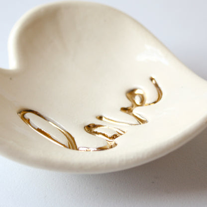 Stoneware Love Ring Dish - Made in the USA