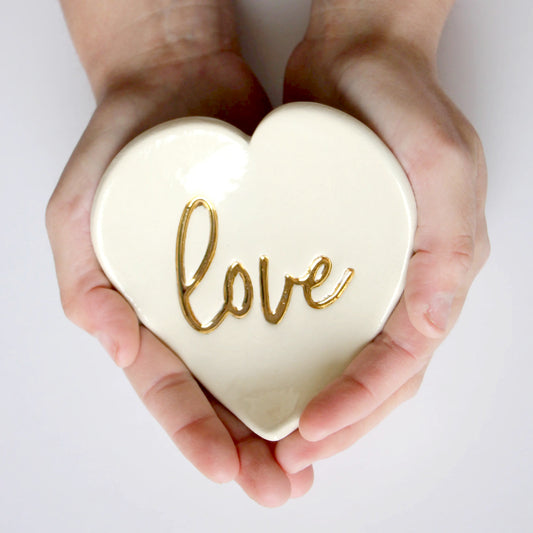 Stoneware Love Ring Dish - Made in the USA