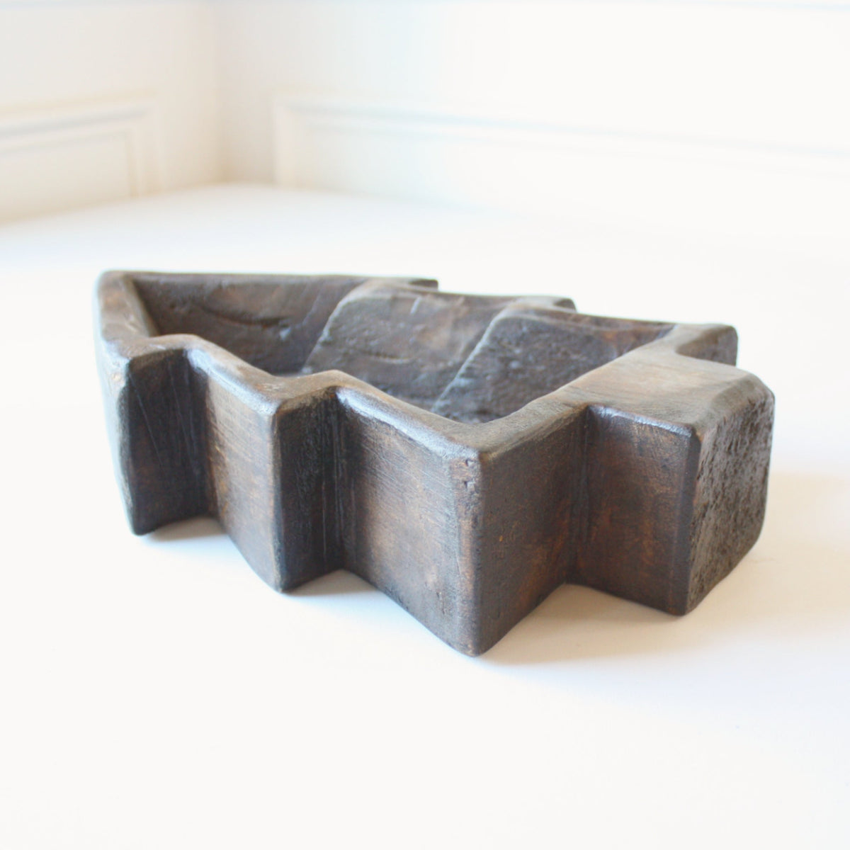 Handmade Wood Christmas Tree Bowl - Made in the USA