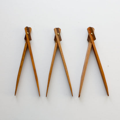 Handmade Wooden Charcuterie Tongs - Made in the USA
