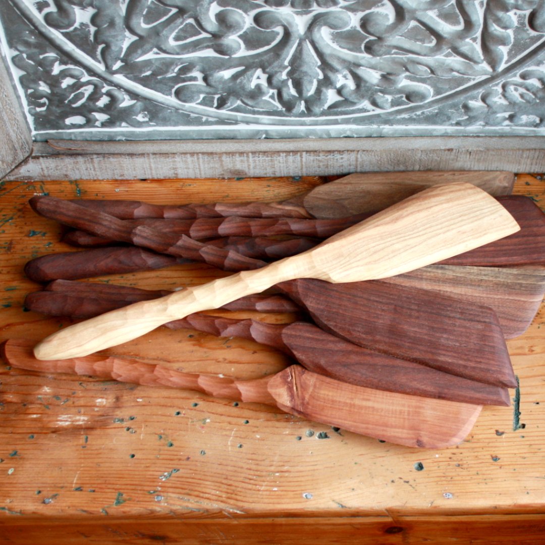 Handmade Wood Spurtle - Made in the USA