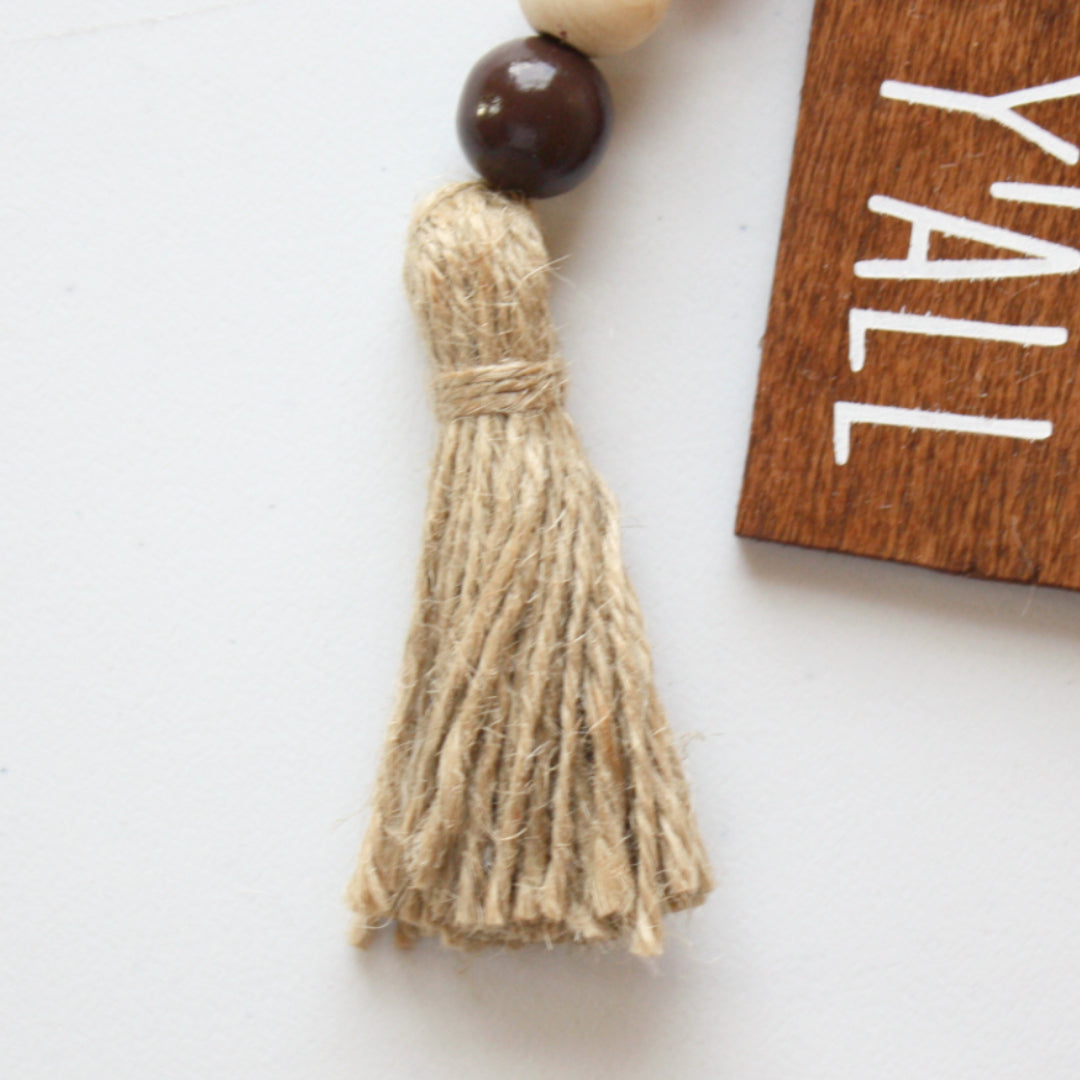 Happy Fall Y'all Beaded Garland - Made in the USA