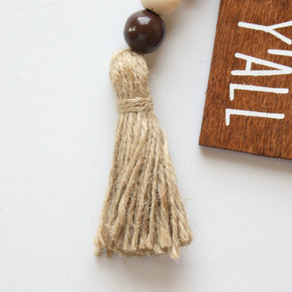 Happy Fall Y'all Beaded Garland - Made in the USA