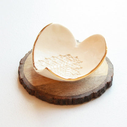 Stoneware Heart Ring Dish - Made in the USA