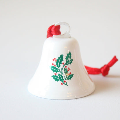 Set of 4 Christmas Bell Ornaments - Made in the USA