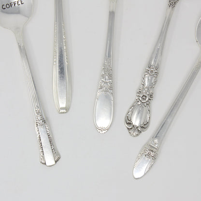 Vintage Stamped Spoons - I (Heart) Coffee - Made in the USA