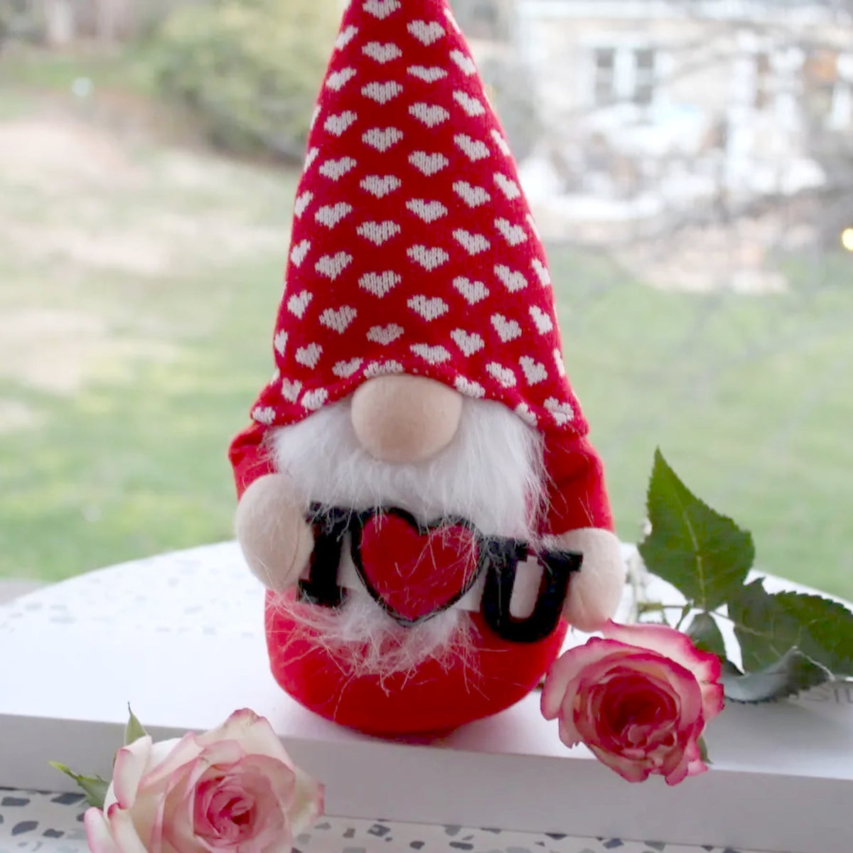Handmade "I Love You" Gnome - Made in the USA