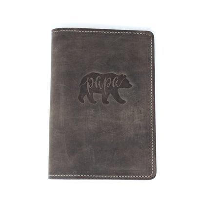 Handcrafted Leather Journal - Papa Bear - Made in the USA