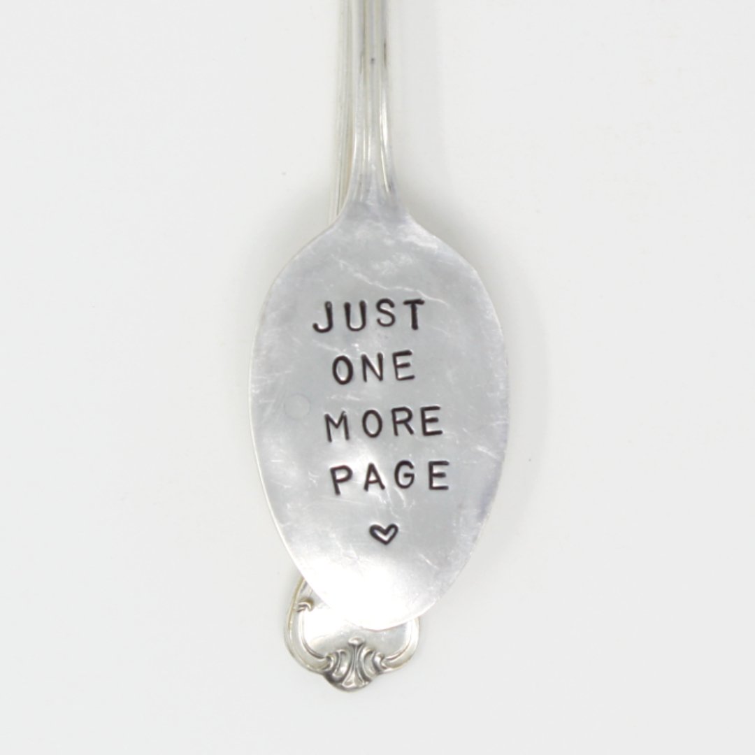 Vintage Spoons - Just One More Page Bookmark - Made in the USA