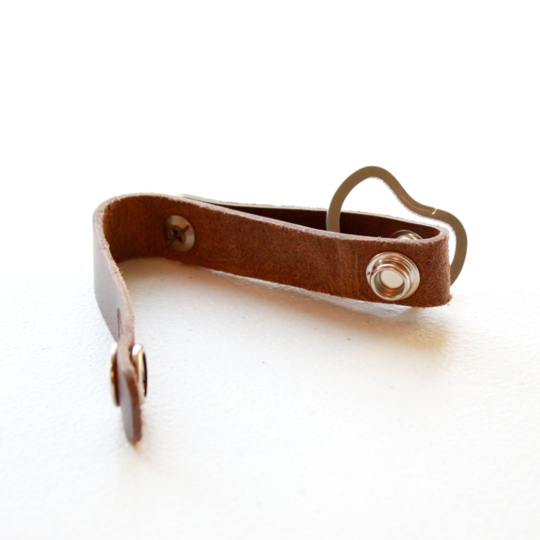 Leather Keychain for Belt or Bag - Made in the USA