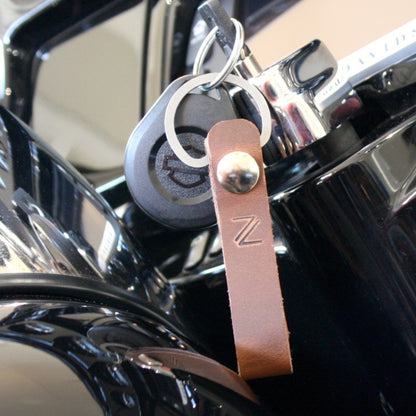 Leather Keychain for Belt or Bag - Made in the USA